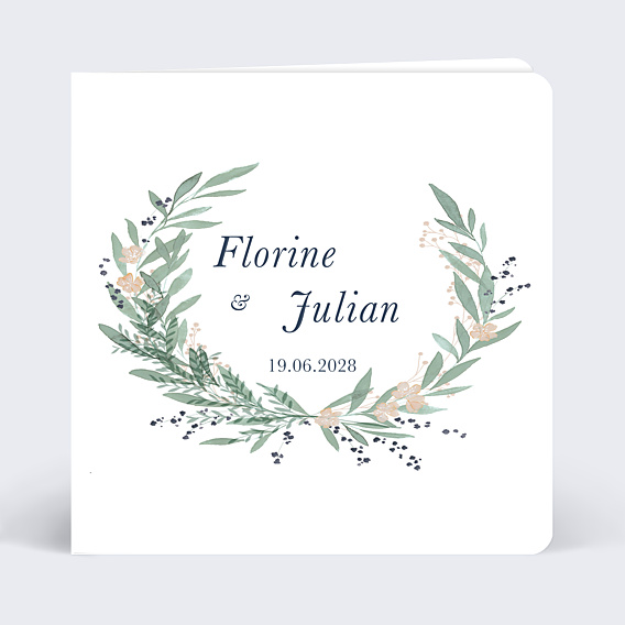 Faire-part Mariage Couronne de Laurier