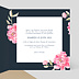 Faire part mariage Dark Peony Intérieur Droit