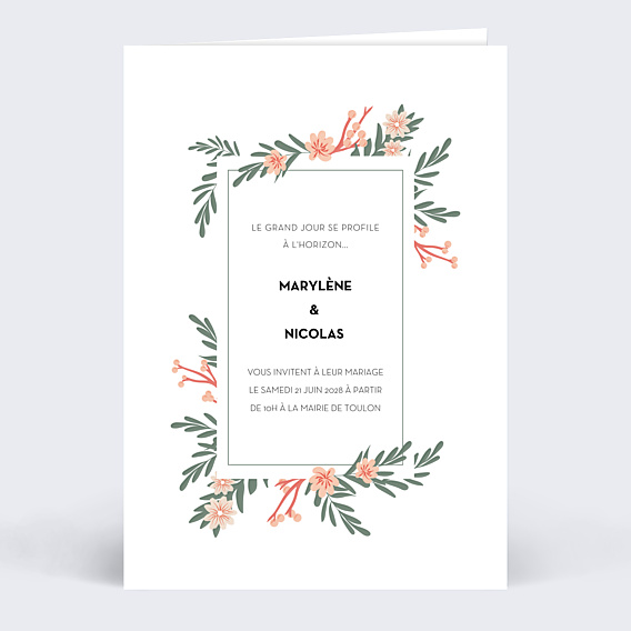 Faire part mariage Eden