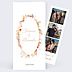 Faire-part Mariage Flower of Fall allongé