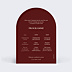 Faire-part Mariage Bloom floral bordeaux