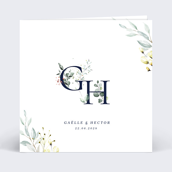 Faire part mariage Calligraphie