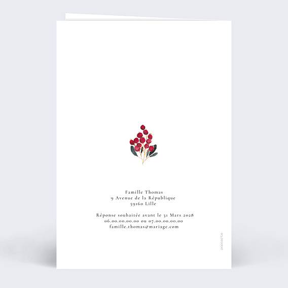 Faire-part Mariage Romantic Peonies