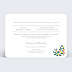 Faire part mariage Fruits et Fleurs Verso
