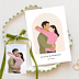 Faire part mariage Couple en illustration minimaliste