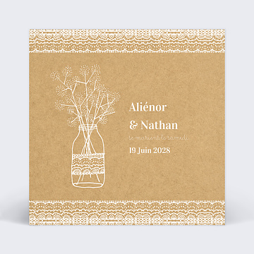 Faire-part Mariage Fleurs des Champs