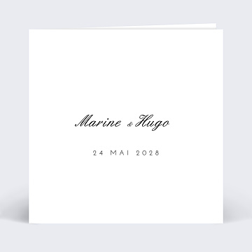 Faire-Part de Mariage Virtuel Classique