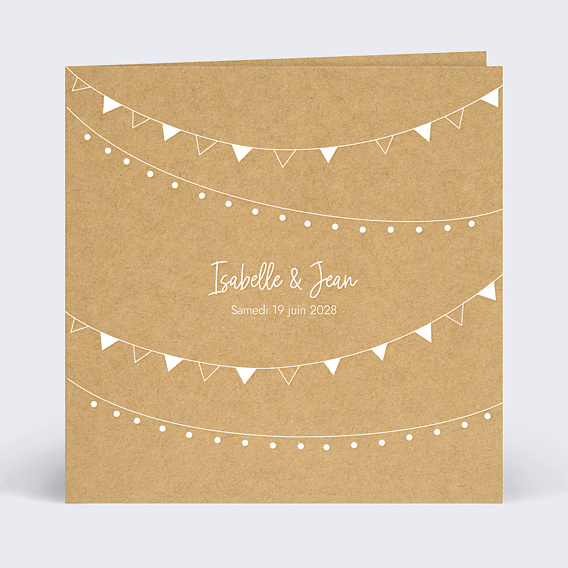 Faire-part Mariage Bucolique