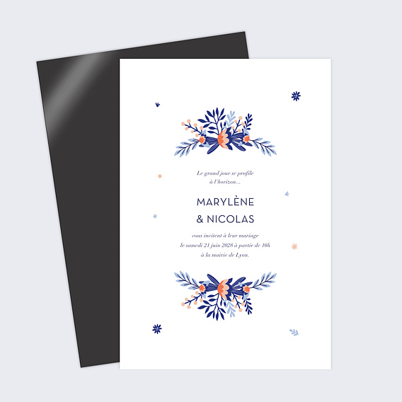 Faire part mariage Boutonnière Après 4