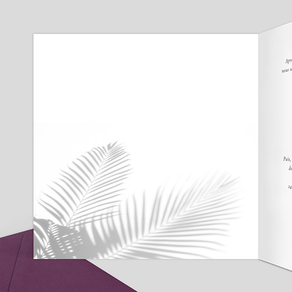 Faire part mariage Lune de Miel Intérieur Gauche