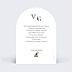 Faire-part Mariage Lettrines Botaniques