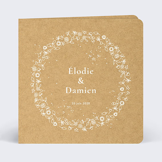 Faire part mariage Fleurs de Printemps