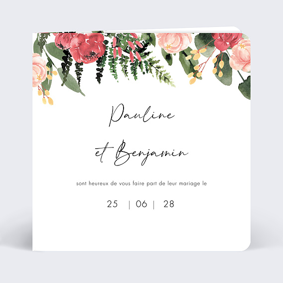 Faire part mariage Wild Flowers