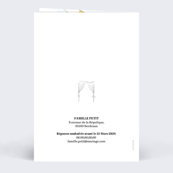 Faire-part Mariage Bosquet