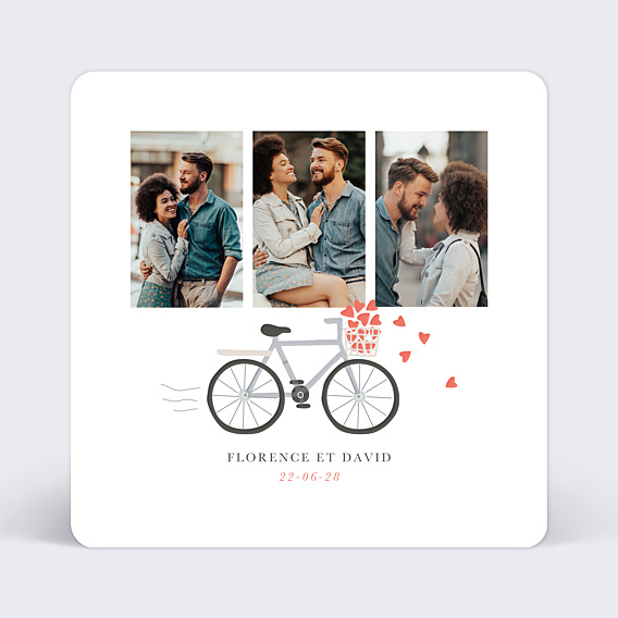 Faire-part Mariage Vélo