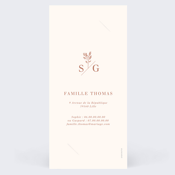 Faire-part Mariage Botanica