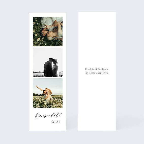 Faire-part Mariage Effet Photo
