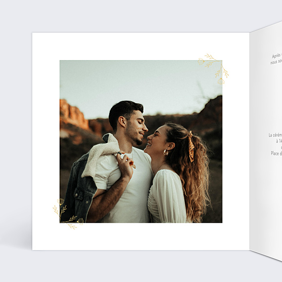 Faire-part Mariage Monogramme