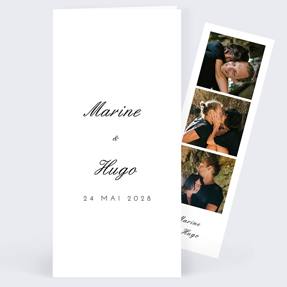 Faire part mariage Classique avec prénoms