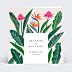 Faire-part Mariage Etiquette Tropicale