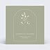 Faire part mariage Botanica avec Graines Recto