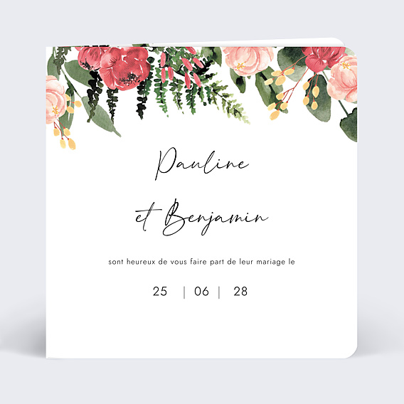 Faire-part Mariage Wild Flowers