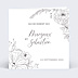 Faire-part Mariage Gravure Blanc