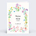 Faire-part Mariage Petites Fleurs Colorées