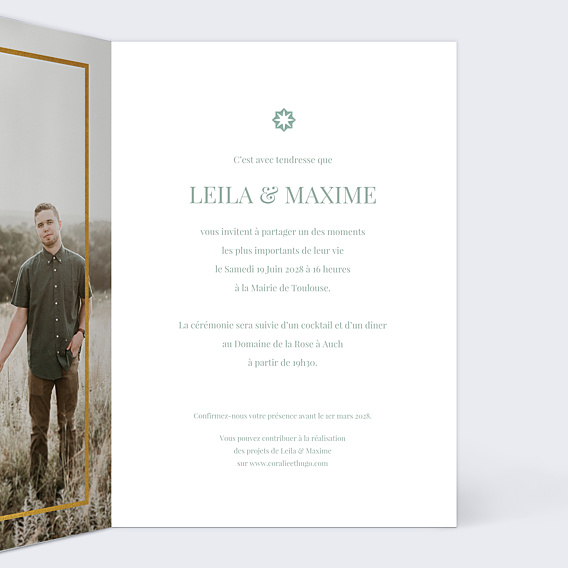 Faire-part Mariage Marrakech