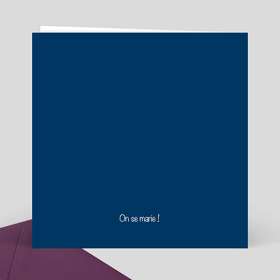 Faire part mariage Post it Verso