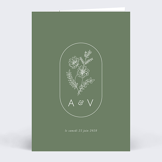 Faire-part Mariage Jardin d'Hiver