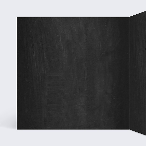 Faire part mariage Ardoise Multi-photos Intérieur Gauche