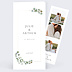 Faire part mariage Cadre Ocre Eucalyptus