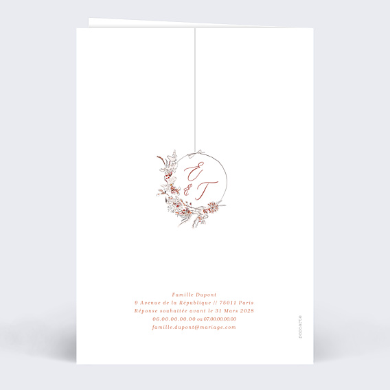 Faire-part Mariage Jour d'Amour