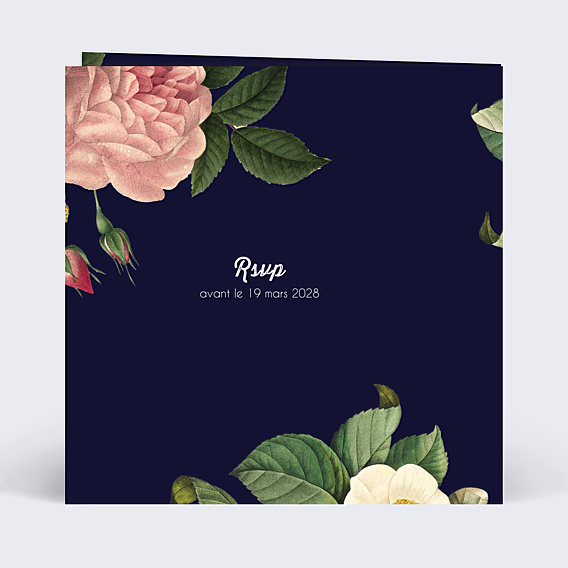 Faire-part Mariage Flowers