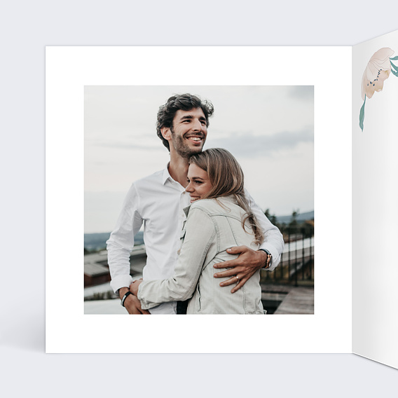 Faire part mariage Bohème Chic Intérieur Gauche