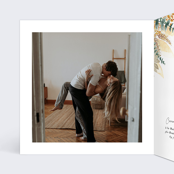 Faire part mariage Bohemia II Intérieur Gauche