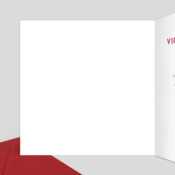 Faire part mariage Coeur avec les Bras Intérieur Gauche