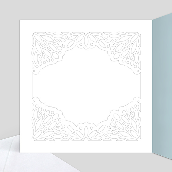 Faire part mariage Découpe Mille et Une Nuits Intérieur Gauche