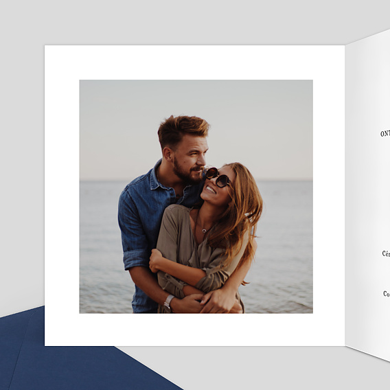 Faire part mariage Dorure Oui Intérieur Gauche