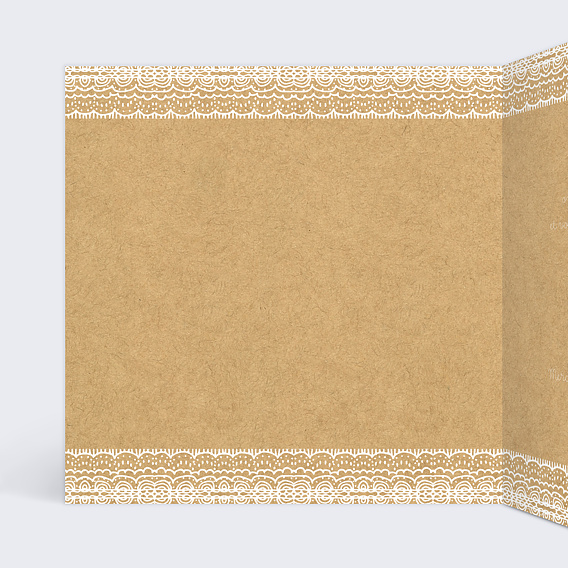 Faire part mariage Fleurs des Champs Intérieur Gauche