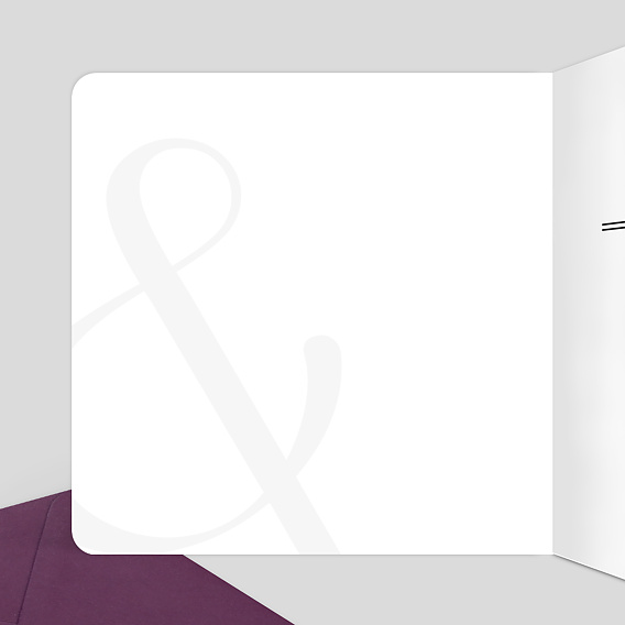 Faire part mariage Frise Intérieur Gauche