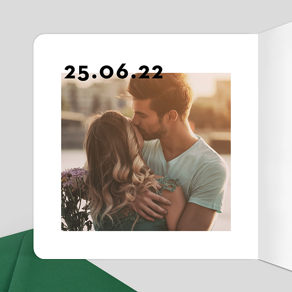 Faire part mariage Jardin Anglais Intérieur Gauche