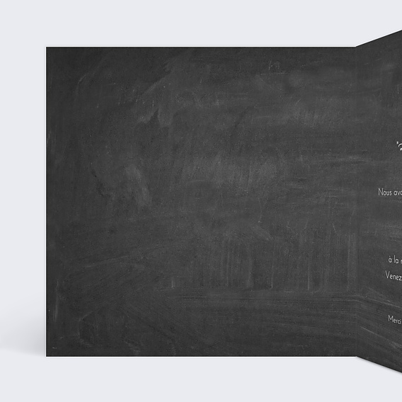 Faire part mariage Polaroid Intérieur Gauche