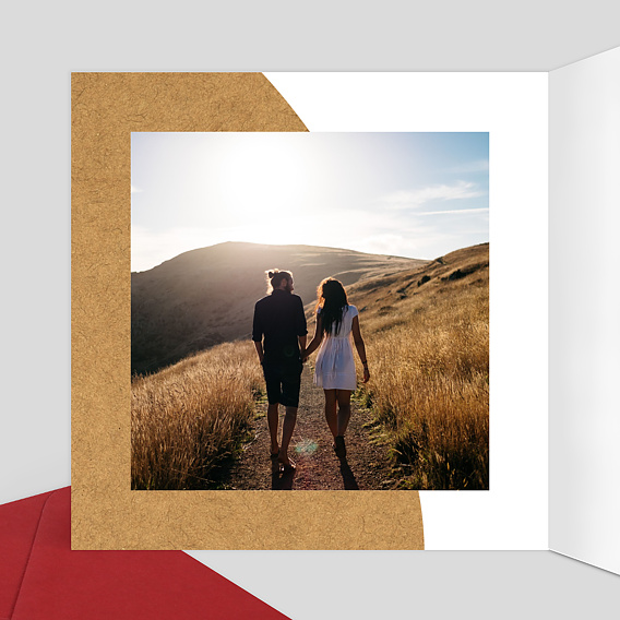 Faire part mariage Sahara Intérieur Gauche