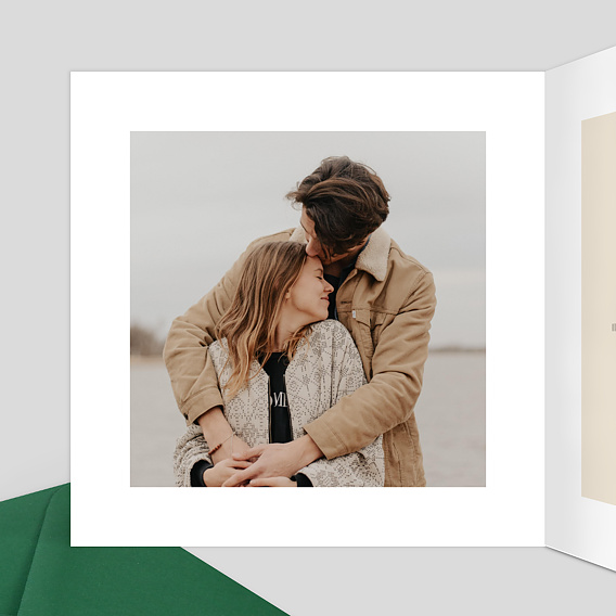 Faire part mariage Tandem Intérieur Gauche