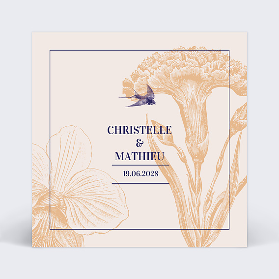 Faire part mariage Printemps