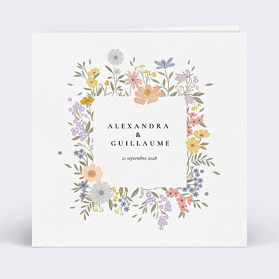 Faire-part Mariage Idylle Bucolique