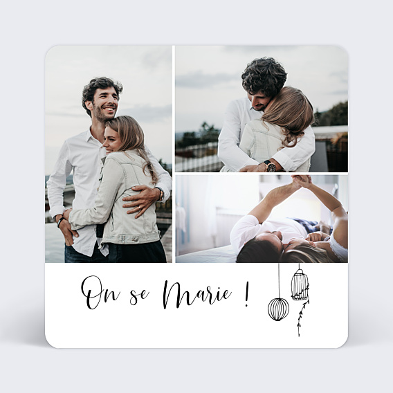 Faire-part Mariage Liberté