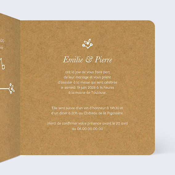 Faire-part Mariage Faire-part mariage timeline dentelle